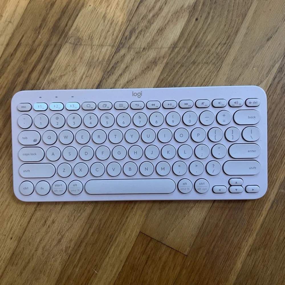 Logitech White Wireless Keyboard